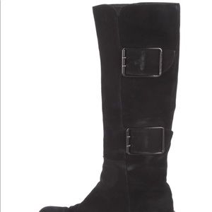 Sergio Rossi Suede Riding Boots